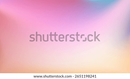 Light pink purple gradient iridescent background. Rainbow colored pearlescent bg. Unicorn modern hologram neon wallpaper. Chrome cosmic print. Vector illustration, EPS 10.