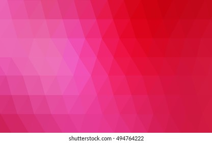Light pink, red abstract mosaic pattern. Creative illustration in halftone style with gradient. The elegant pattern can be used as part of a brand book.