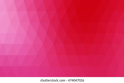 Light pink, red blurry triangle background. A completely new color illustration in a vague style. A new texture for your design.