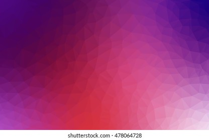 Light pink, red blurry triangle template. Modern geometrical abstract illustration with gradient. Brand-new style for your business design.