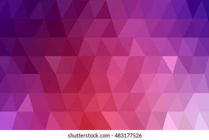 Light pink, red blurry triangle pattern. Colorful illustration in abstract style with gradient. Triangular pattern for your business design.