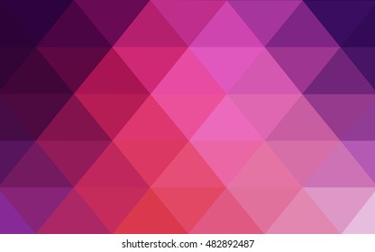 Light pink, red low poly template. A sample with polygonal shapes. The polygonal design can be used for your web site.