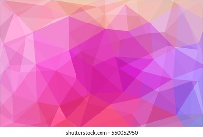 Light Pink Red modern geometrical abstract background. Texture, seamless background. Geometric background in Origami style with gradient. 