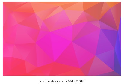 Light Pink Red Pattern. Seamless triangular template. Geometric sample. Repeating routine with triangle shapes. Seamless texture for your design. Pattern can be used for background.