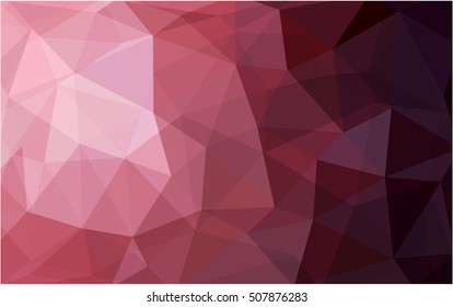 Light pink, red polygon abstract pattern. Shining colored illustration in a brand-new style. Brand-new design for your business.