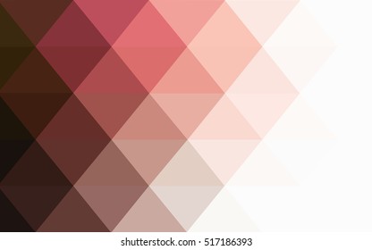 Light pink, red polygon abstract background. Modern geometrical abstract illustration with gradient. Brand-new style for your business design.