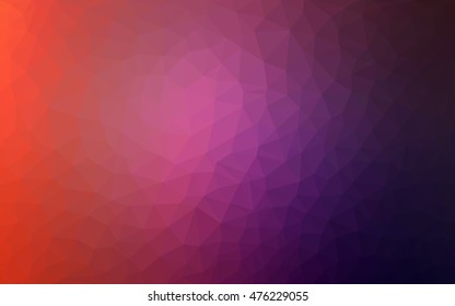 Light pink, red polygonal background. An elegant bright illustration with gradient. The completely new template can be used for your brand book.