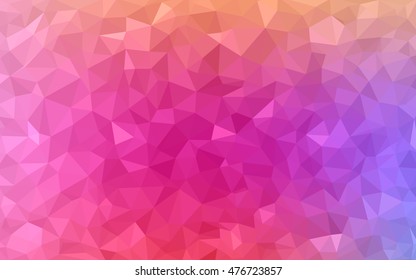 Light pink, red polygonal background. Geometric illustration in Origami style with gradient.  The polygonal design can be used for your web site.