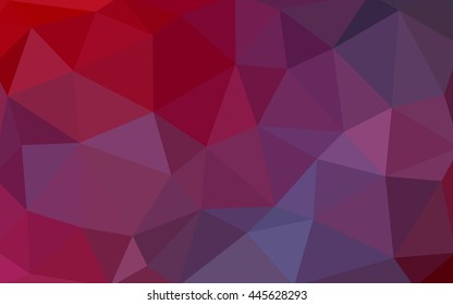 Light pink, red polygonal illustration, which consist of triangles