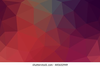 Light pink, red polygonal illustration, which consist of triangles. 