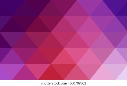 Light pink, red triangle mosaic pattern. Modern geometrical abstract illustration with gradient. The textured pattern can be used for background.