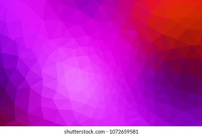 Light Pink, Red vector abstract textured polygonal background. Blurry triangle design. Pattern can be used for background.