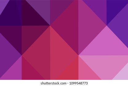 Light Pink, Red vector abstract polygonal background. Geometric illustration in Origami style with gradient.  Brand-new design for your business.