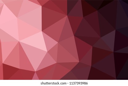 Light Pink, Red vector abstract mosaic background. Colorful illustration in polygonal style with gradient. Brand new design for your business.