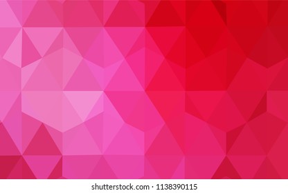 Light Pink, Red vector abstract polygonal pattern. Creative geometric illustration in Origami style with gradient. Brand new design for your business.