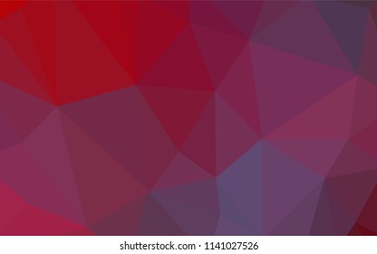Light Pink, Red vector abstract polygonal pattern. Modern abstract illustration with triangles. Pattern for a brand book's backdrop.