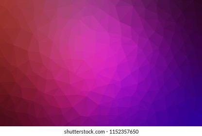 Light Pink, Red vector abstract polygonal template. Elegant bright polygonal illustration with gradient. A completely new design for your leaflet.
