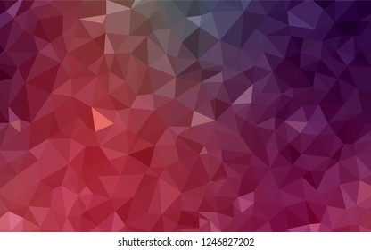 Light Pink, Red vector abstract polygonal template. A completely new color illustration in a polygonal style. A new texture for your web site.