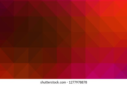 Light Pink, Red vector abstract polygonal pattern. Modern abstract illustration with triangles. A completely new design for your leaflet.