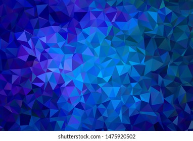 Light Pink, Red vector abstract polygonal pattern. Shining polygonal illustration, which consist of triangles. Pattern for a brand book's backdrop.