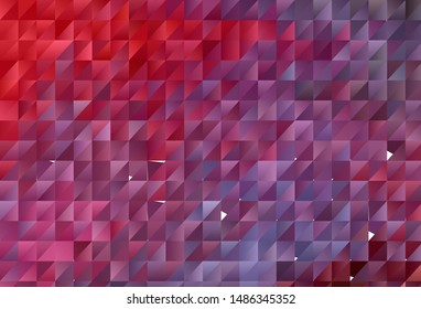Light Pink, Red vector abstract mosaic backdrop. Shining colorful illustration with triangles. Best triangular design for your business.