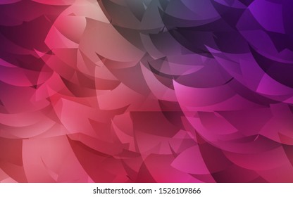 Light Pink, Red vector abstract mosaic backdrop. Shining polygonal illustration, which consist of triangles. Pattern for a brand book's backdrop.