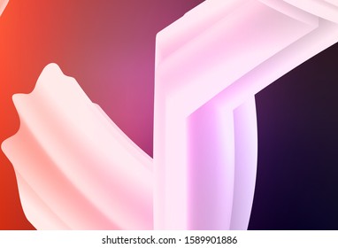 Light Pink, Red vector abstract bright pattern. Glitter abstract illustration with gradient design. Background for a cell phone.