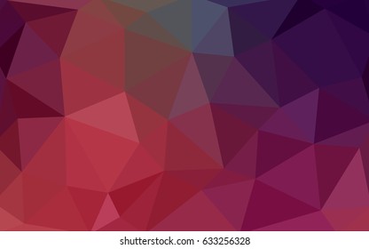 Light Pink, Red vector abstract textured polygonal background. Blurry triangle design. Pattern can be used for background.