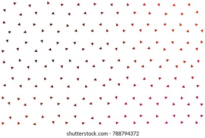 Light Pink, Red vector abstract colorful background, which consist of triangles. Pattern with colored triangles on white background.