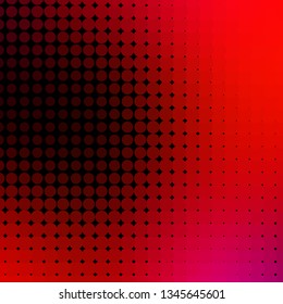 Light Pink, Red vector backdrop with circles. Colorful illustration with gradient dots in nature style. Design for your commercials.