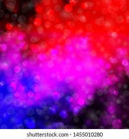 Light Pink, Red vector backdrop with circles. Colorful illustration with gradient dots in nature style. New template for your brand book.