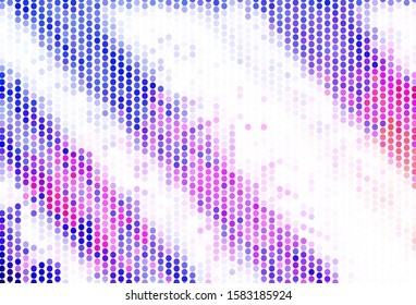 Light Pink, Red vector backdrop with dots. Glitter abstract illustration with blurred drops of rain. New template for your brand book.
