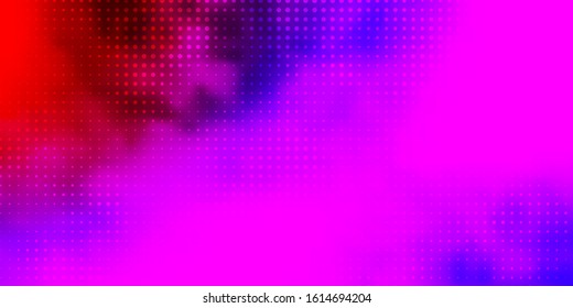 Light Pink, Red vector backdrop with dots. Colorful illustration with gradient dots in nature style. Design for your commercials.