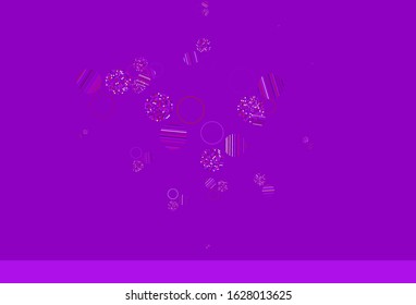 Light Pink, Red vector backdrop with dots. Modern abstract illustration with colorful water drops. Design for your business advert.