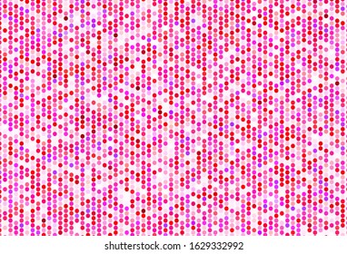 Light Pink, Red vector backdrop with dots. Blurred decorative design in abstract style with bubbles. Design for poster, banner of websites.