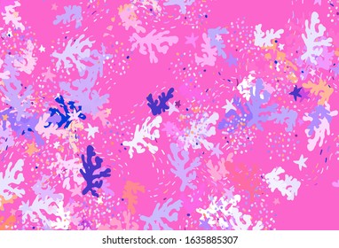 Light Pink, Red vector backdrop with memphis shapes. Colorful chaotic forms with gradient in modern style. Best smart design for your business.