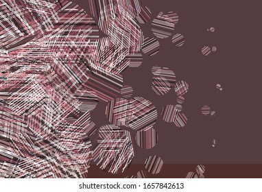 Light Pink, Red vector backdrop with dots. Abstract illustration with colored bubbles in nature style. Design for your business advert.