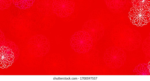 Light Pink, Red vector backdrop with dots. Modern abstract illustration with colorful circle shapes. Pattern for booklets, leaflets.