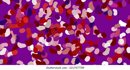 Light pink, red vector backdrop with chaotic shapes. Colorful illustration with simple gradient shapes. Smart design for your business.
