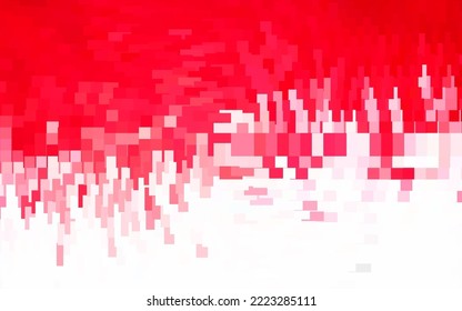 Hellrosa, roter Vektorhintergrund mit Rhombus. Moderne abstrakte Illustration mit bunten Rechtecken. Muster können für Webseiten verwendet werden.