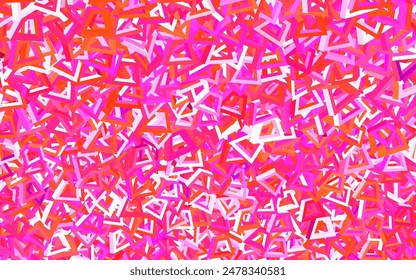 Light Pink, Red vector backdrop with memphis shapes. Colorful chaotic forms with gradient in modern style. Best smart design for your business.