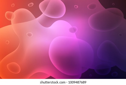 Light Pink, Red vector background with liquid shapes. A vague circumflex abstract illustration with gradient. Textured wave pattern for backgrounds.
