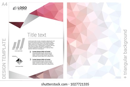 Light Pink, Red vector  background for presentations. Abstract booklet on colored background with gradient. New design for a poster, banner of your website.