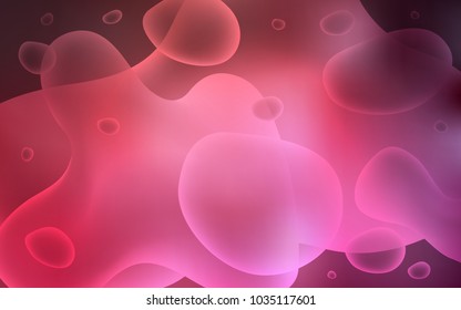 Light Pink, Red vector background with curved circles. Modern gradient abstract illustration with bandy lines. The template for cell phone backgrounds.