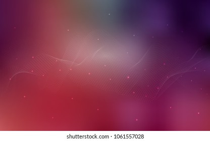 Light Pink, Red vector background with bubbles. Illustration with set of shining colorful abstract circles. The pattern can be used for ads, leaflets of liquid.