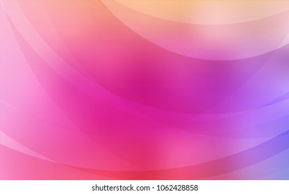 Light Pink, Red vector background with bent lines. An elegant bright illustration with gradient. A completely new memphis design for your business.