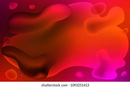 Light Pink, Red vector background with bent ribbons. A completely new color illustration in memphis style. A new texture for your  ad, booklets, leaflets.
