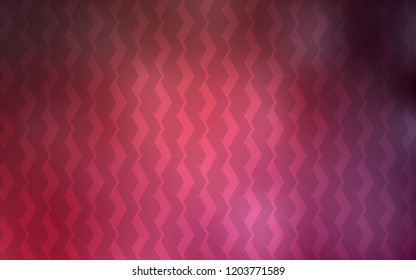 Light Pink, Red vector background with straight lines. Lines on blurred abstract background with gradient. Best design for your ad, poster, banner.