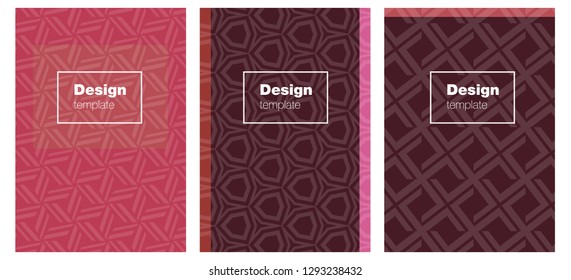 Light Pink, Red vector background for books. Abstract booklet on colored background with gradient. Pattern notebooks, journals.