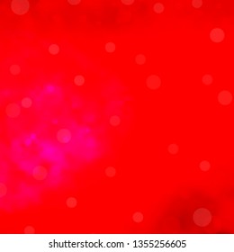 Light Pink, Red vector background with circles. Abstract illustration with colorful spots in nature style. Pattern for business ads.